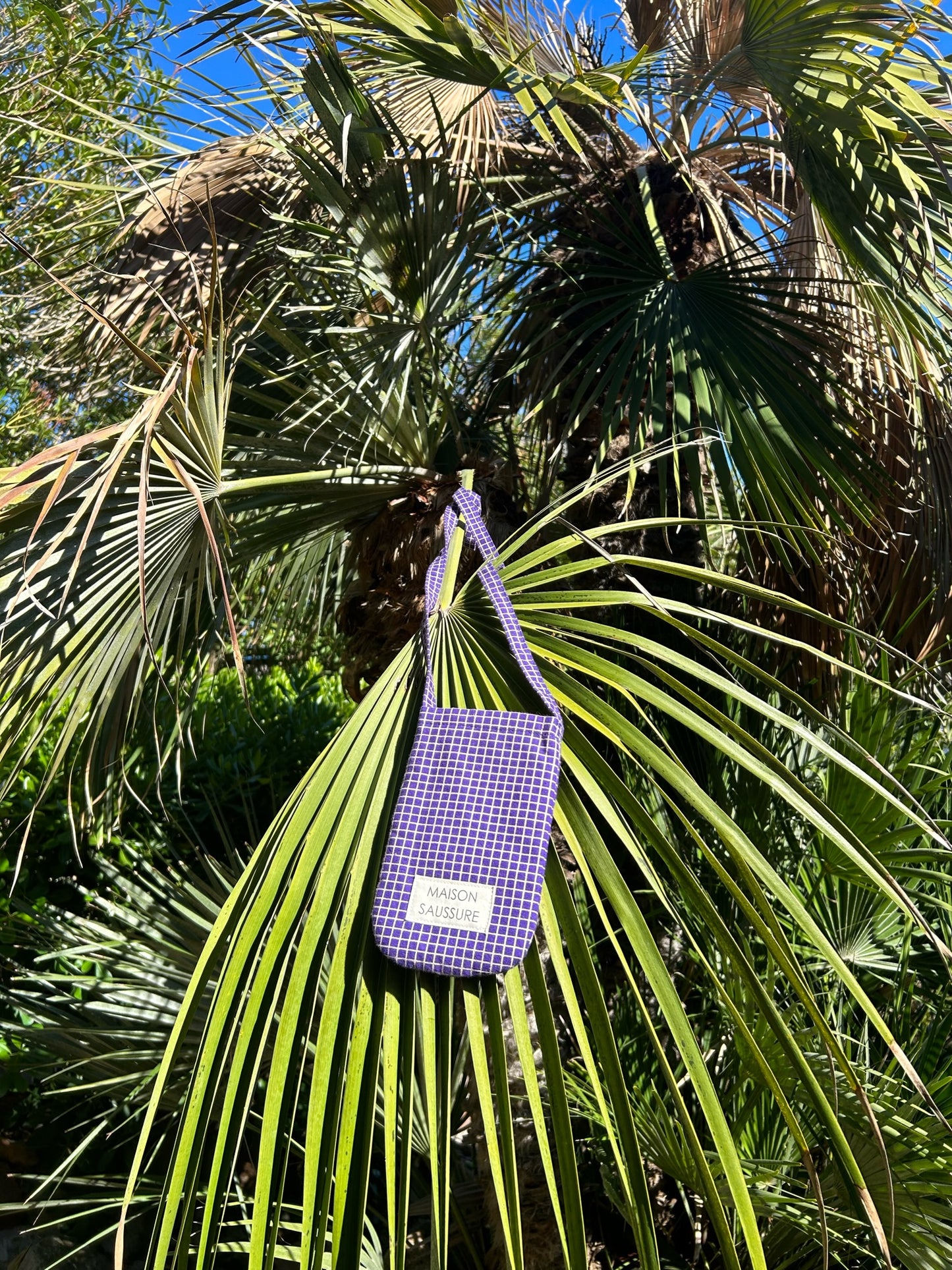 Pochette Plaid Purple